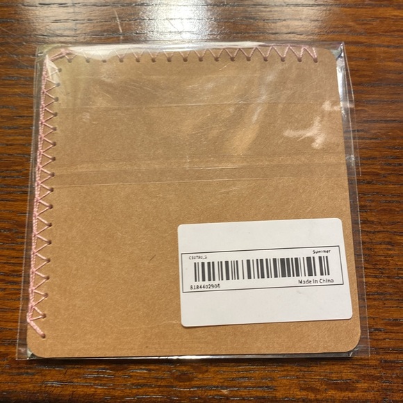 Hand Embroidered Initial M Green Felt Corner Bookmark - NIP - Picture 3 of 3